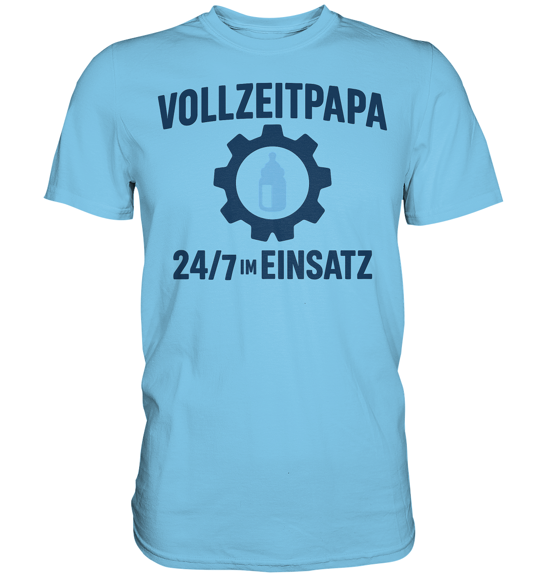 Vollzeitpapa - 24/7 im Einsatz - Fläschchen - Premium Shirt
