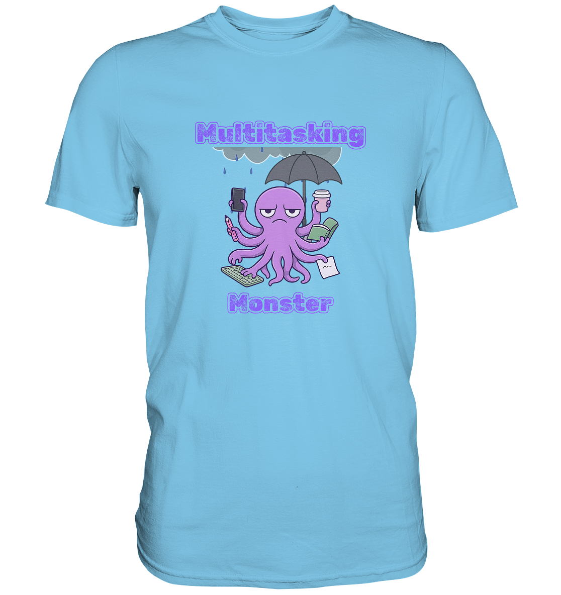 Multitasking Monster - Lila - Premium Shirt