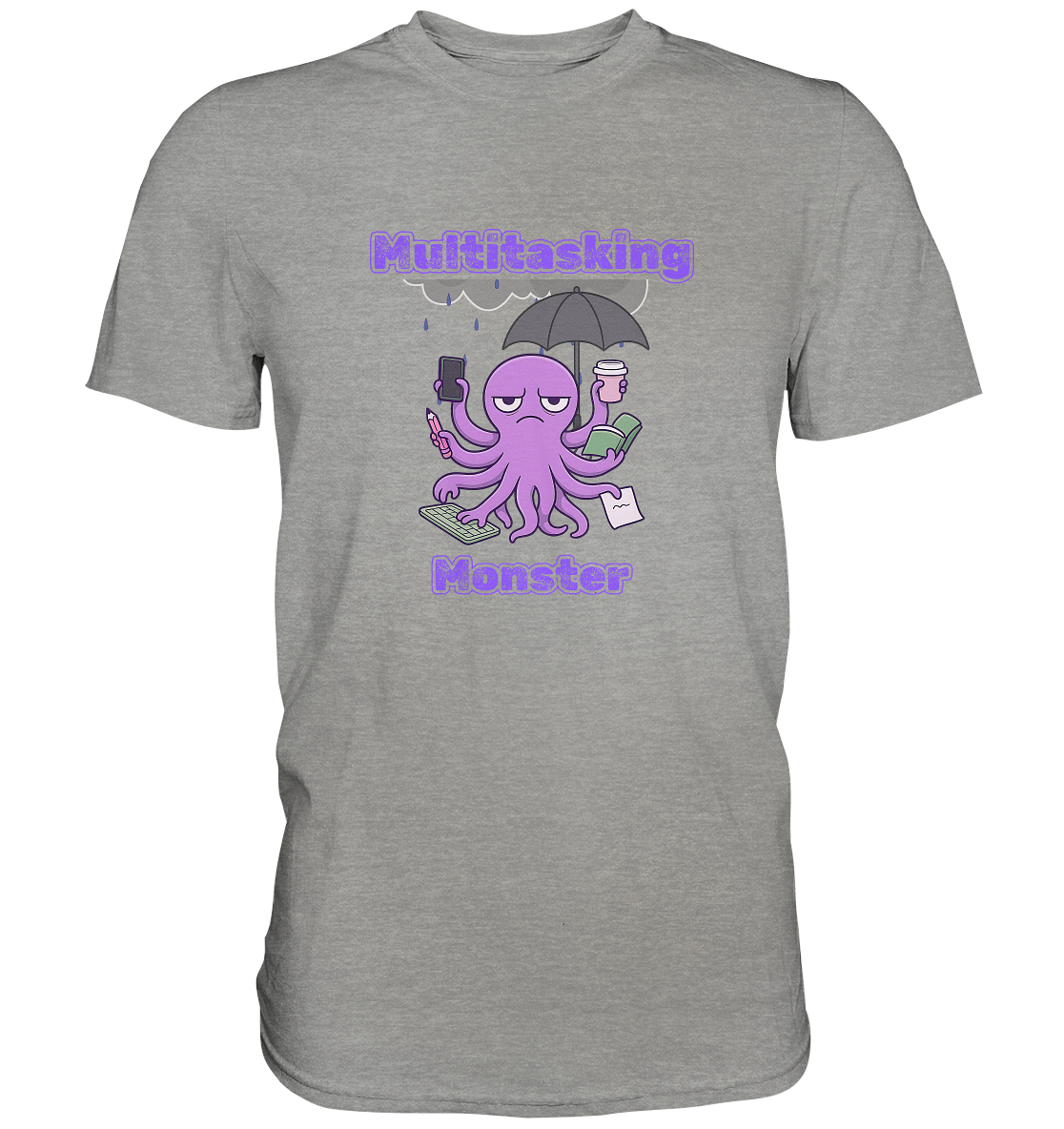 Multitasking Monster - Lila - Premium Shirt