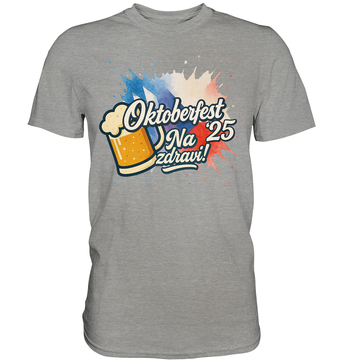 Global Cheers! - Tschechien mit Bier - Premium Shirt