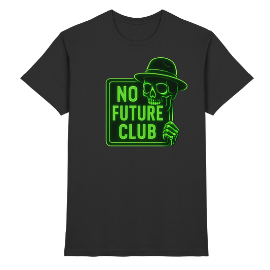 Skull Grün – No Future Club - Premium Shirt