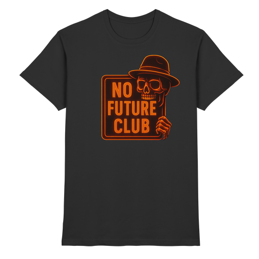Skull Orange – No Future Club - Premium Shirt