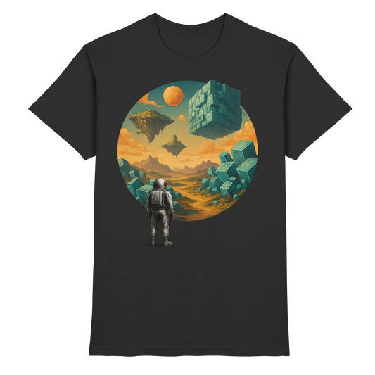 Geometric Realms – Astronaut’s Journey - Premium Shirt