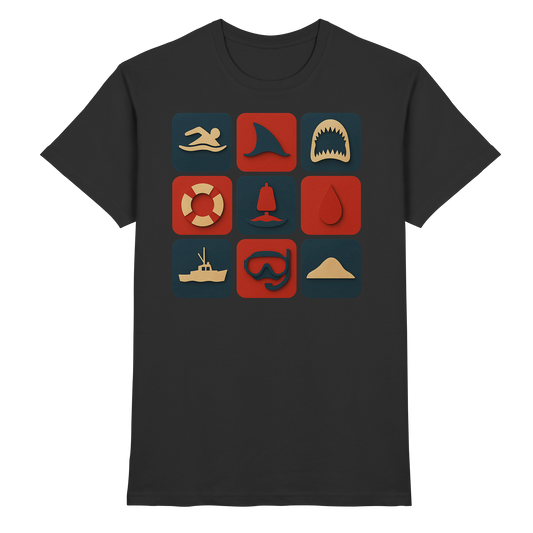 Der weiße Hai – Horror Icons - Premium Shirt