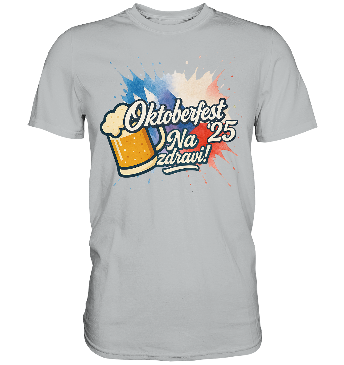Global Cheers! - Tschechien mit Bier - Premium Shirt