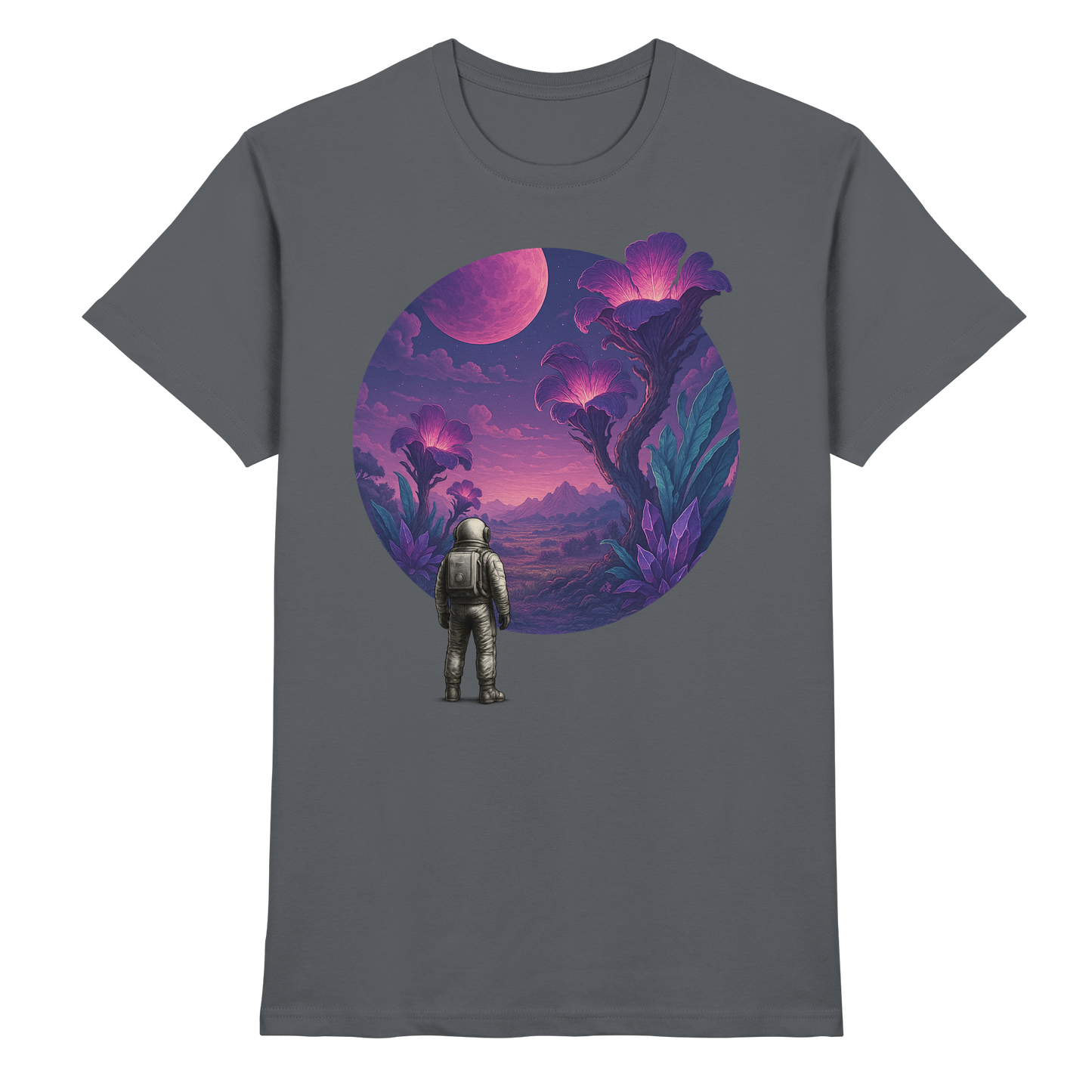 Lunar Bloom – Astronaut’s Journey - Premium Shirt