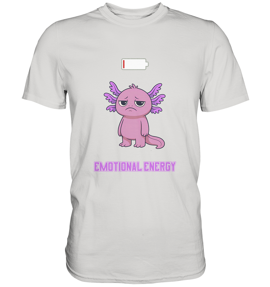 Emotional Energy – Axolotl (Pink) - Premium Shirt