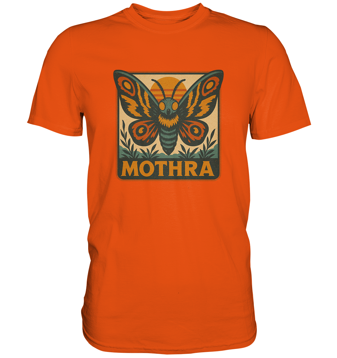 Retro T-Shirt - Mothra - Premium Shirt