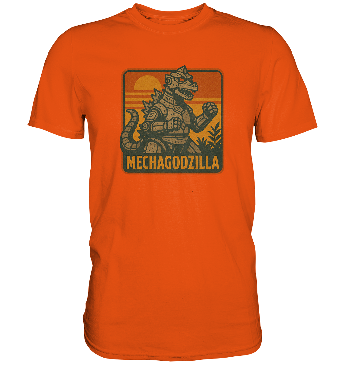 Retro T-Shirt - Mechagodzilla - Premium Shirt