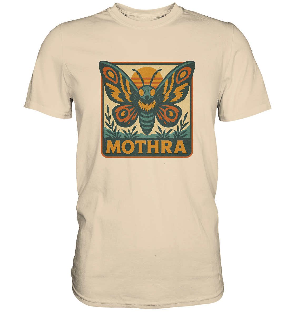 Retro T-Shirt - Mothra - Premium Shirt