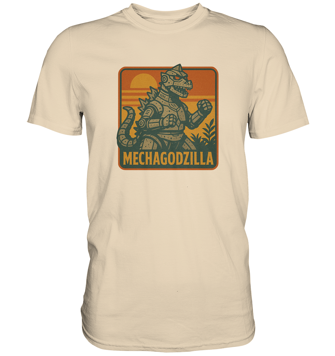 Retro T-Shirt - Mechagodzilla - Premium Shirt