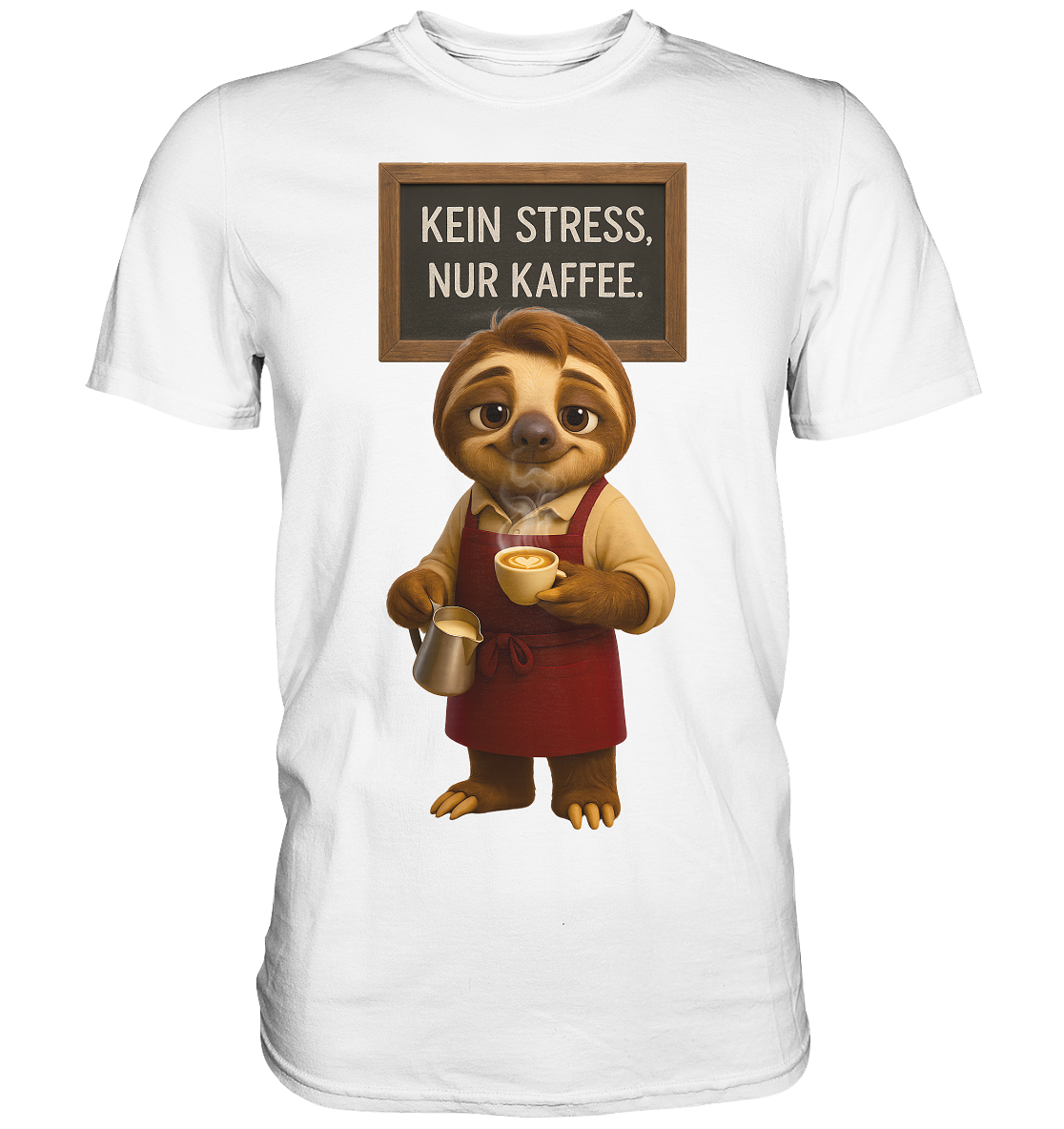 Slothies - "Kein Stress, nur Kaffee" - Männlich - Premium Shirt