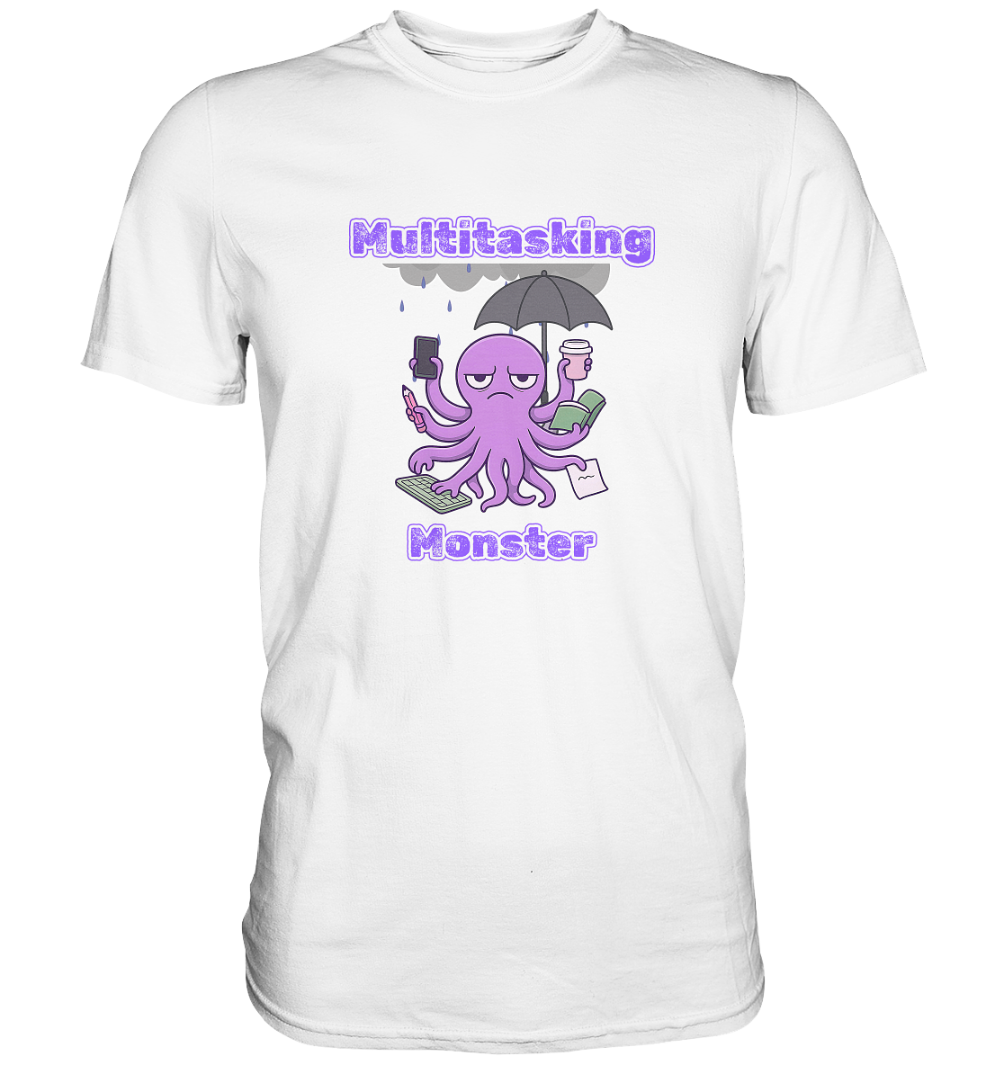 Multitasking Monster - Lila - Premium Shirt