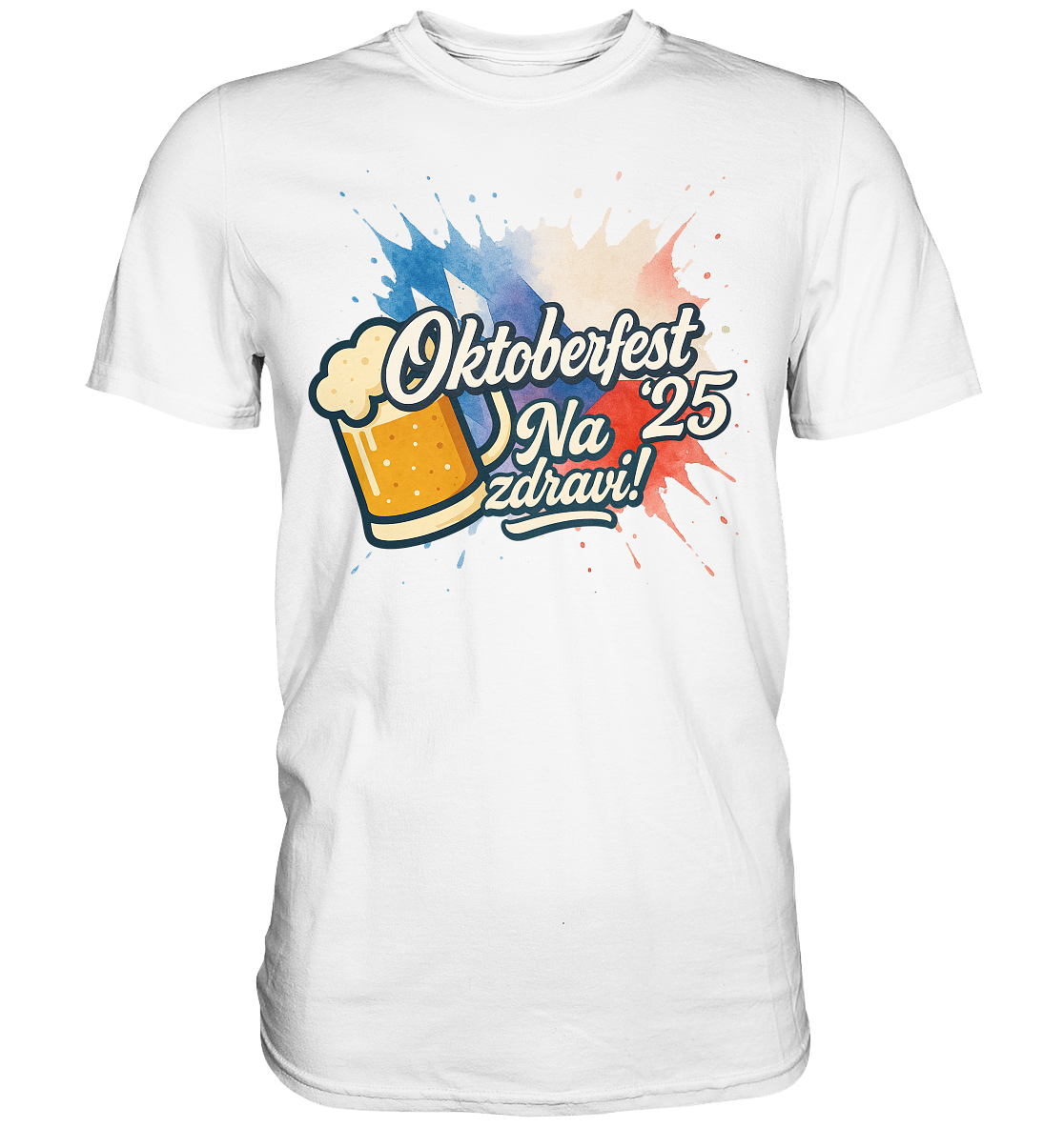 Global Cheers! - Tschechien mit Bier - Premium Shirt