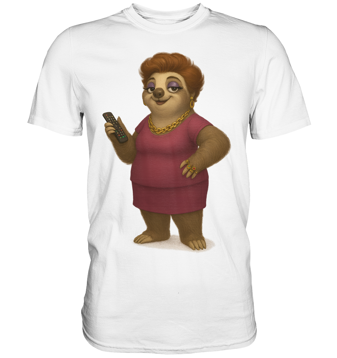 Slothies – Babsi Bling – QVC-Fanatikerin mit 400 Ringen - Premium Shirt