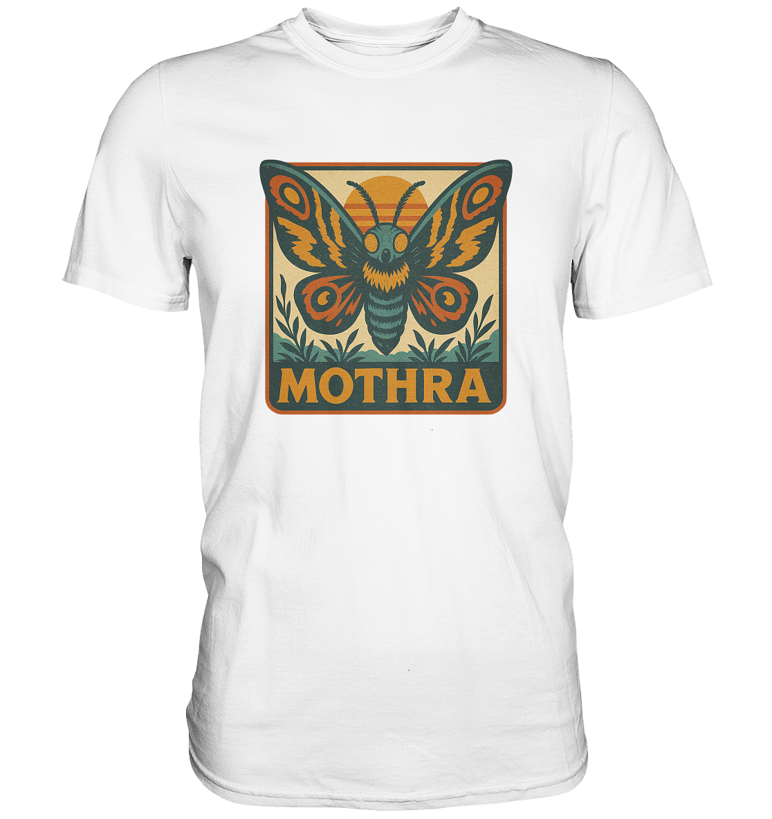 Retro T-Shirt - Mothra - Premium Shirt