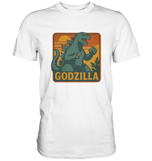 Retro T-Shirt - Godzilla - Premium Shirt