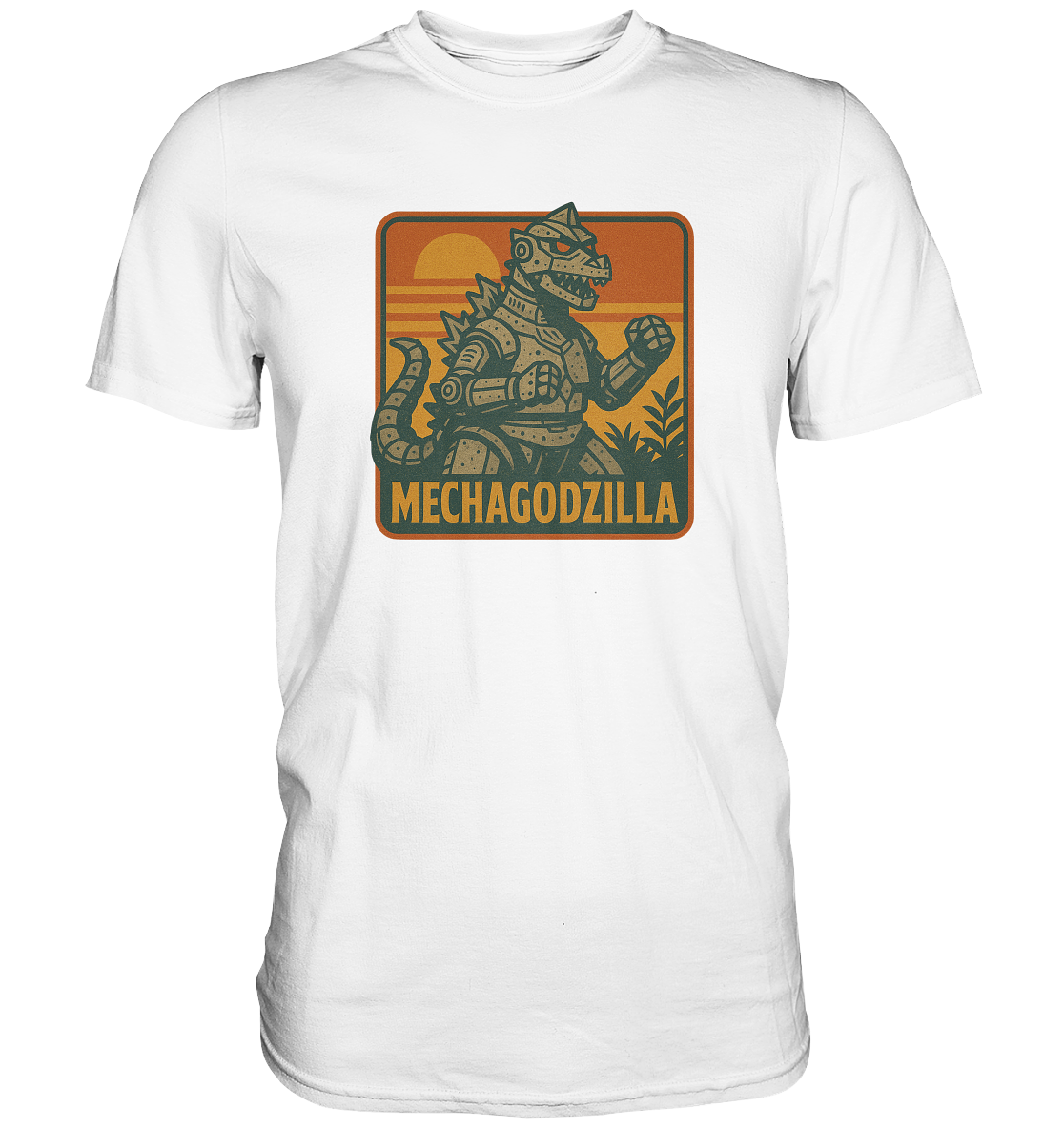 Retro T-Shirt - Mechagodzilla - Premium Shirt