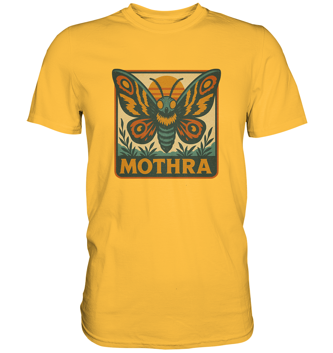 Retro T-Shirt - Mothra - Premium Shirt