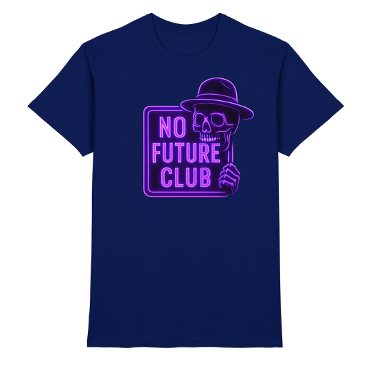 Skull Lila – No Future Club - Premium Shirt