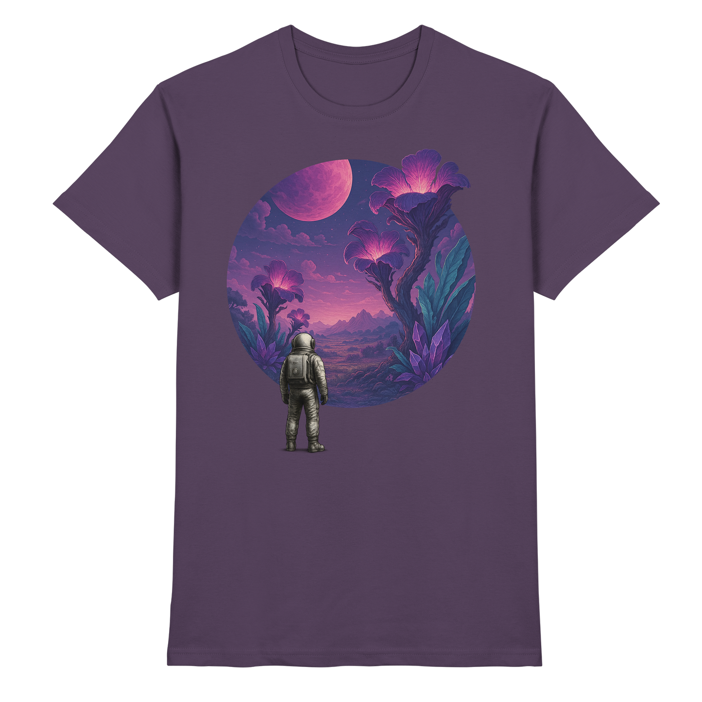 Lunar Bloom – Astronaut’s Journey - Premium Shirt