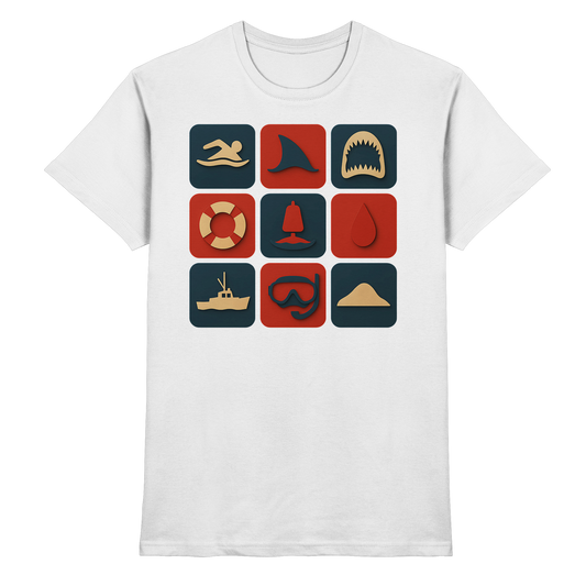 Der weiße Hai – Horror Icons - Premium Shirt