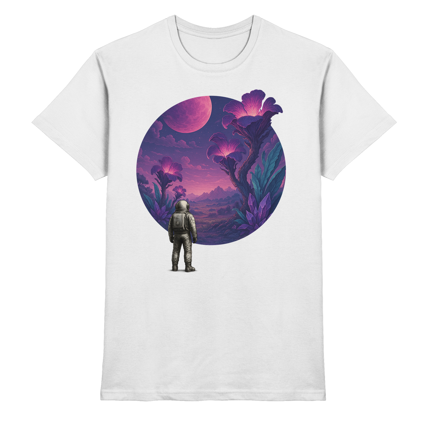 Lunar Bloom – Astronaut’s Journey - Premium Shirt