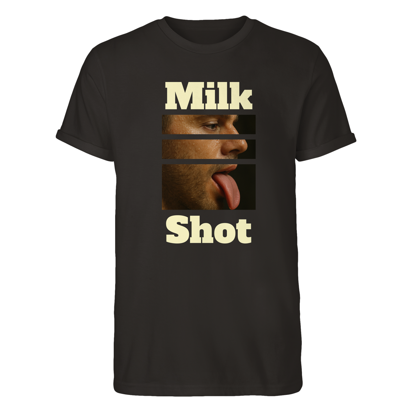 Milk Shot – Creme - Roll-Up T-Shirt