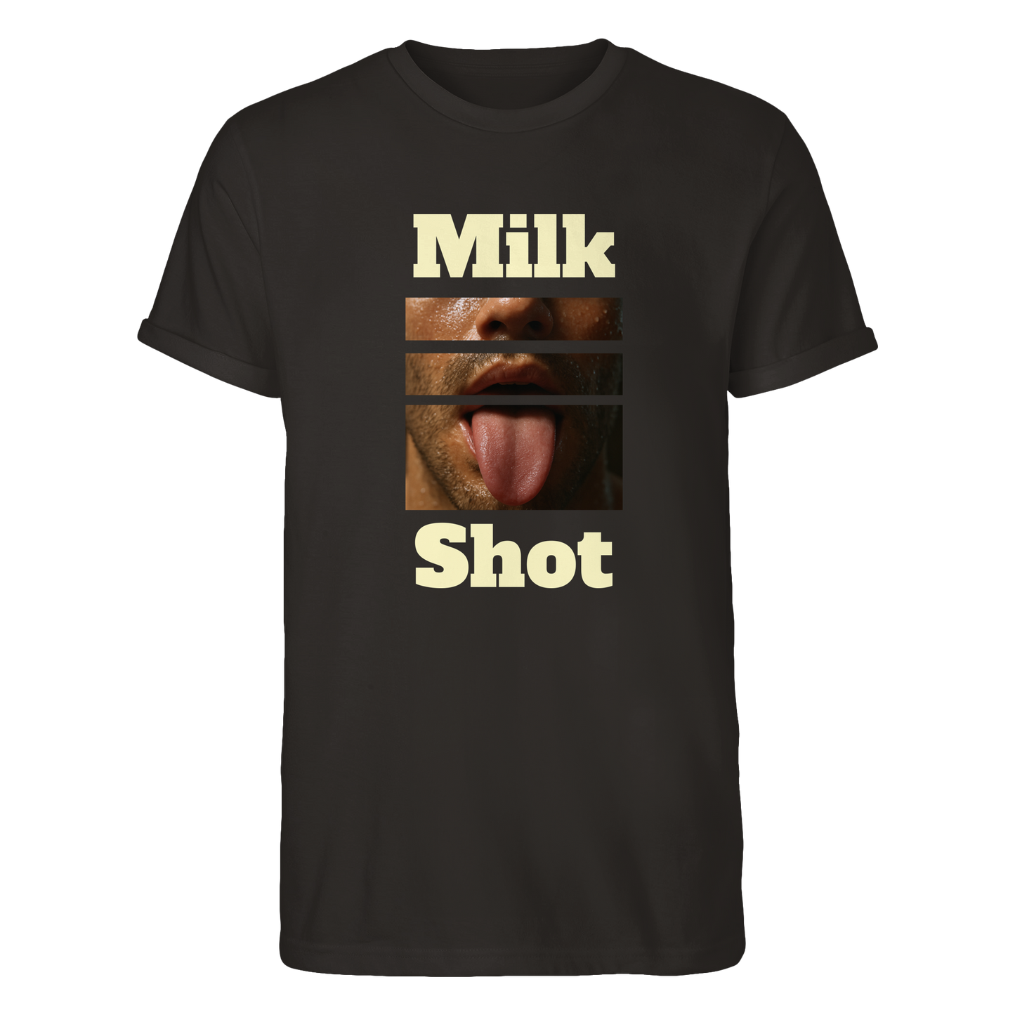 Milk Shot – Creme - Roll-Up T-Shirt