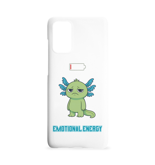 Emotional Energy – Axolotl mit leerem Akku - Samsung Galaxy S20+ Handyhülle