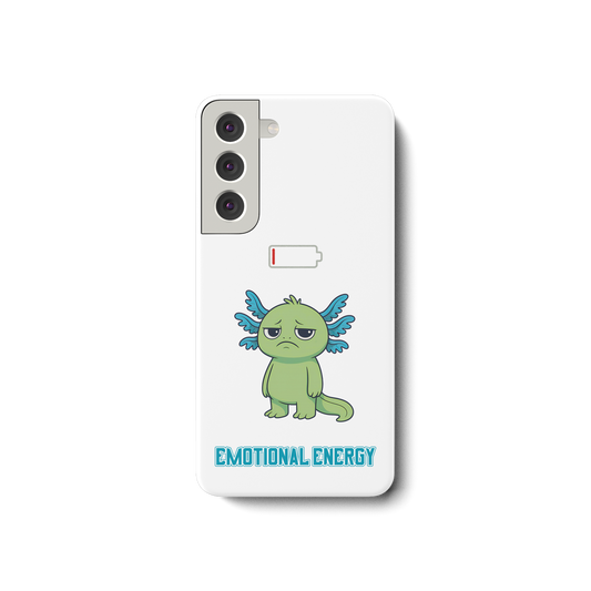 Emotional Energy – Axolotl mit leerem Akku - Samsung Galaxy S22 Handyhülle