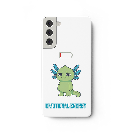 Emotional Energy – Axolotl mit leerem Akku - Samsung Galaxy S22 Plus Handyhülle