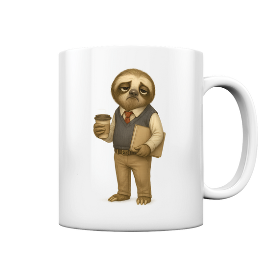 Slothies - Herr Schluffinger - Buchhalter bei der Gemeindeverwaltung. - Tasse glossy