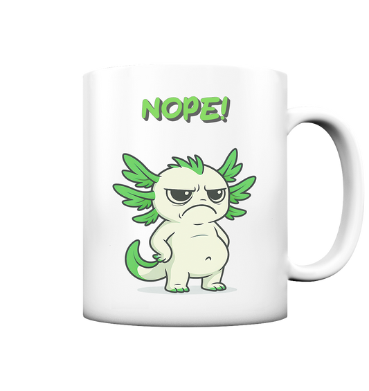 NOPE!  Grün - Tasse matt