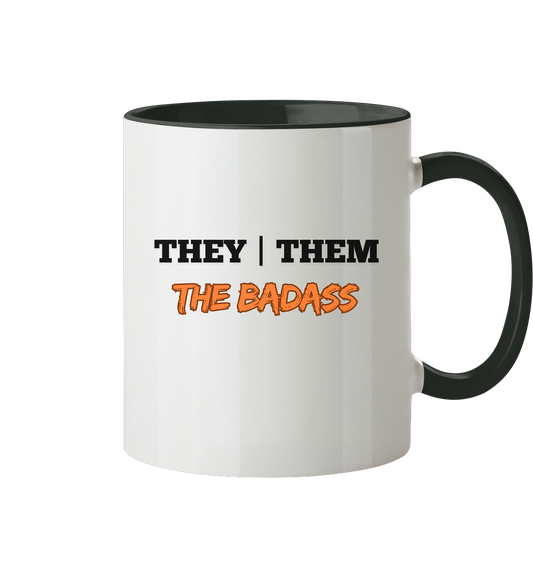 they / them - THE BADASS - Tasse zweifarbig