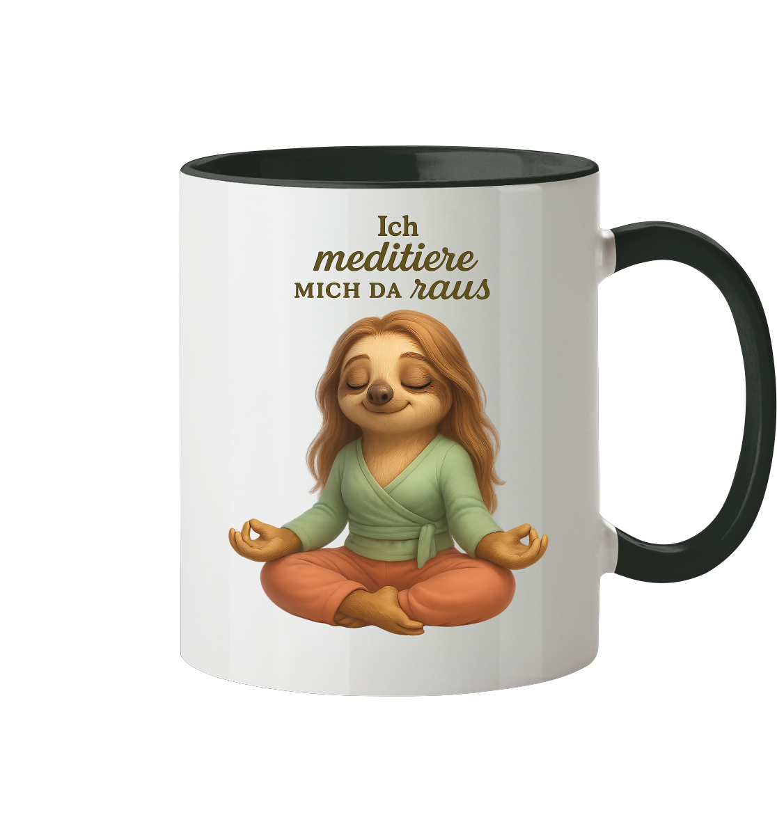Slothies - Ich meditiere mich da raus - Weiblich - Tasse zweifarbig