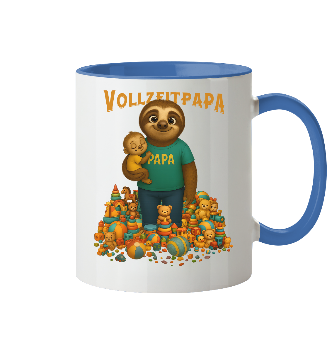 Slothies - Vollzeitpapa - Tasse zweifarbig