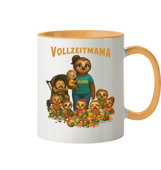 Slothies - Vollzeitmama - Haufen Kinder - Tasse zweifarbig