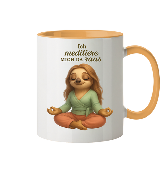 Slothies - Ich meditiere mich da raus - Weiblich - Tasse zweifarbig