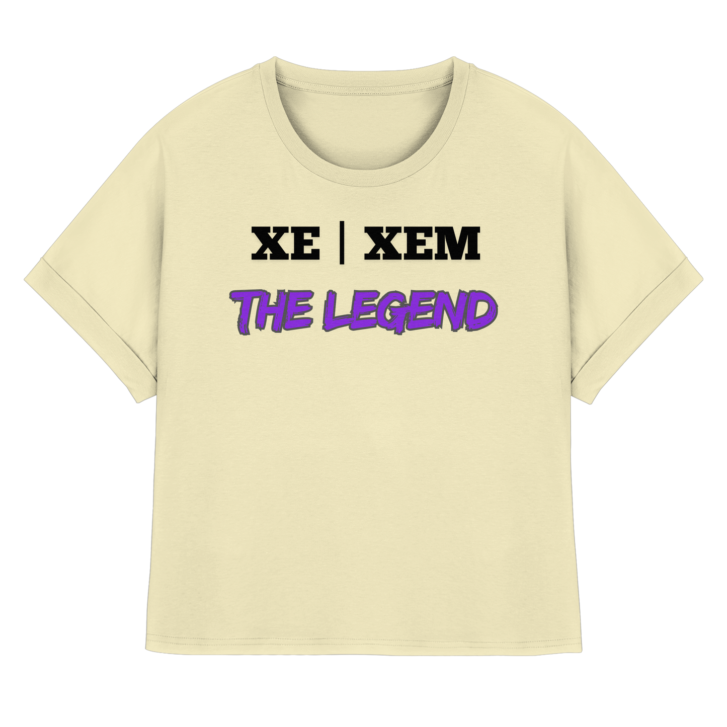 xe / xem – THE LEGEND - Womens Organic Rolled Sleeves T-Shirt