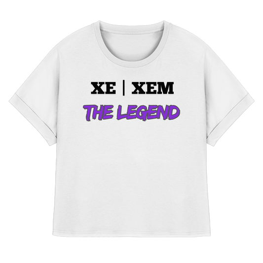 xe / xem – THE LEGEND - Womens Organic Rolled Sleeves T-Shirt
